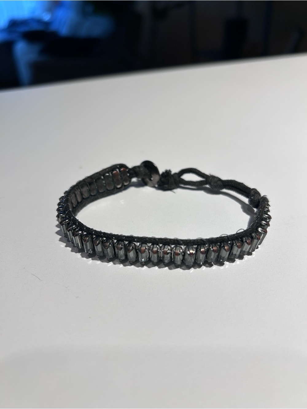 Women’s Casual Hematite Beaded Wrap Bracelet